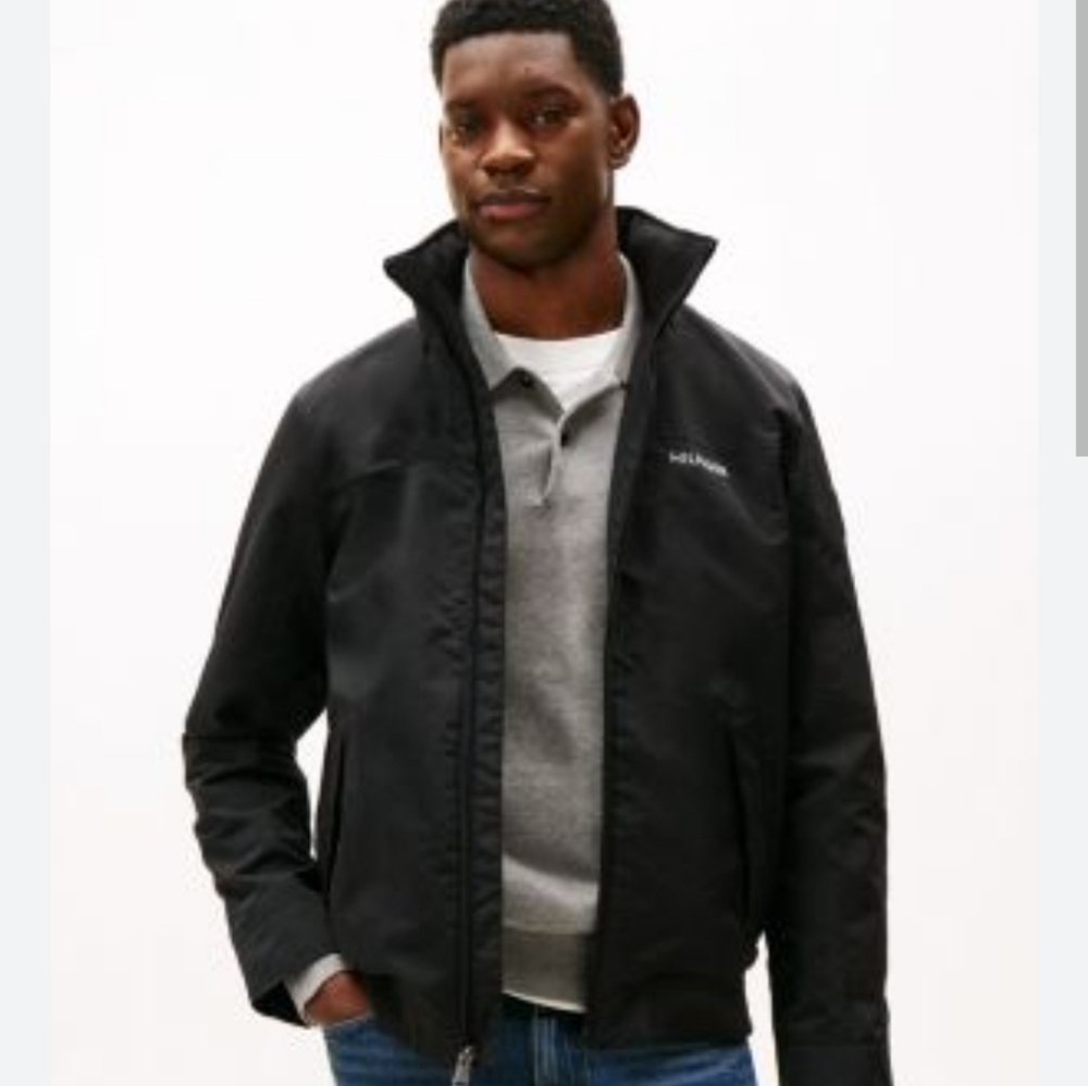 Men's Black Tommy Hilfiger Jacket, L